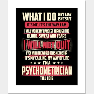 Psychometrician What i Do Posters and Art